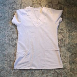 Jockey Scrub Top White Size S
